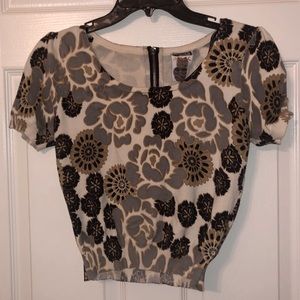 short sleeved sweater crop